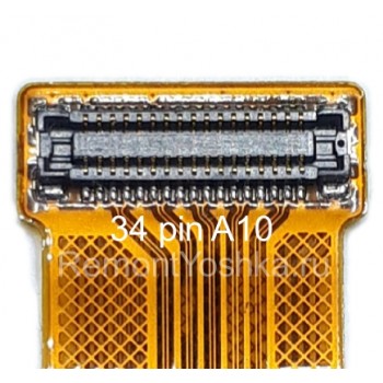 Разъём дисплея Samsung A10 34 pin